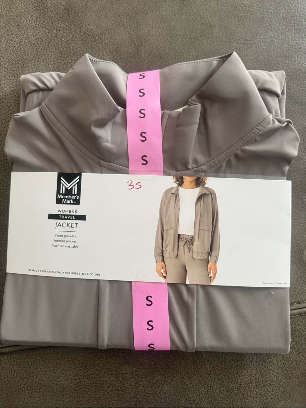 Member's Mark Taupe Utility Travel Jacket - Women's